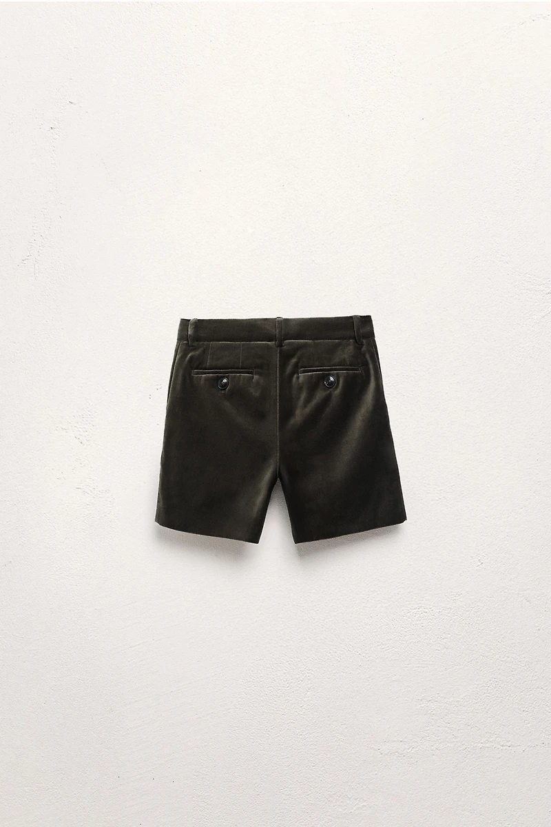2-5 YEARS/ LIMITED EDITION VELVET SHORTS