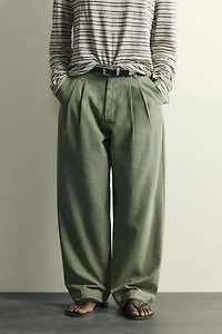 PANTALON CHINO BAGGY À PLIS