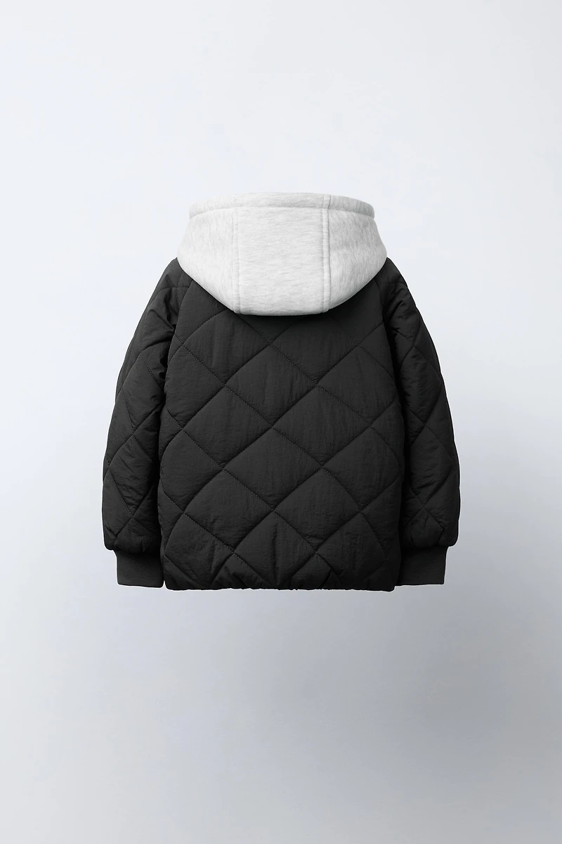 COMBINATION HOODIE PUFFER JACKET