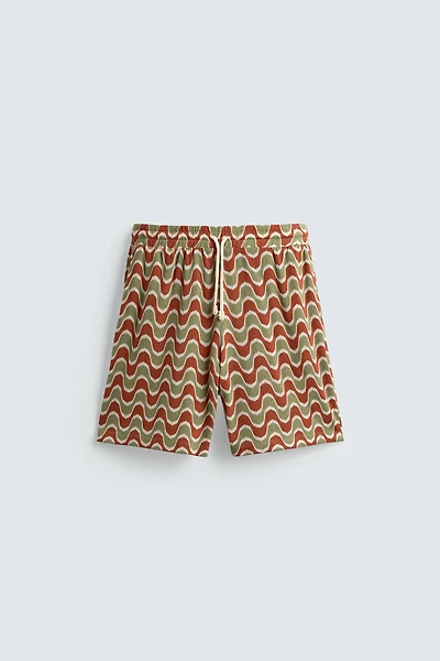 BERMUDA JACQUARD GÉOMÉTRIQUE