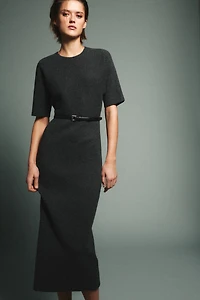 ROBE MI-LONGUE AVEC CEINTURE