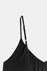 ROBE MI-LONGUE FLUIDE À VOLANT