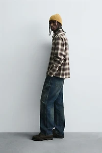 PLAID EMBROIDERED SHIRT