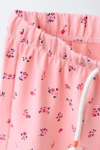 FLORAL PRINT T-SHIRT AND BERMUDA SET