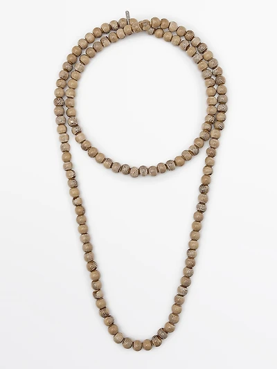 Ceramic bead necklace