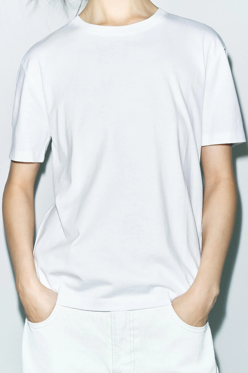 T-SHIRT BASIQUE EN COTON