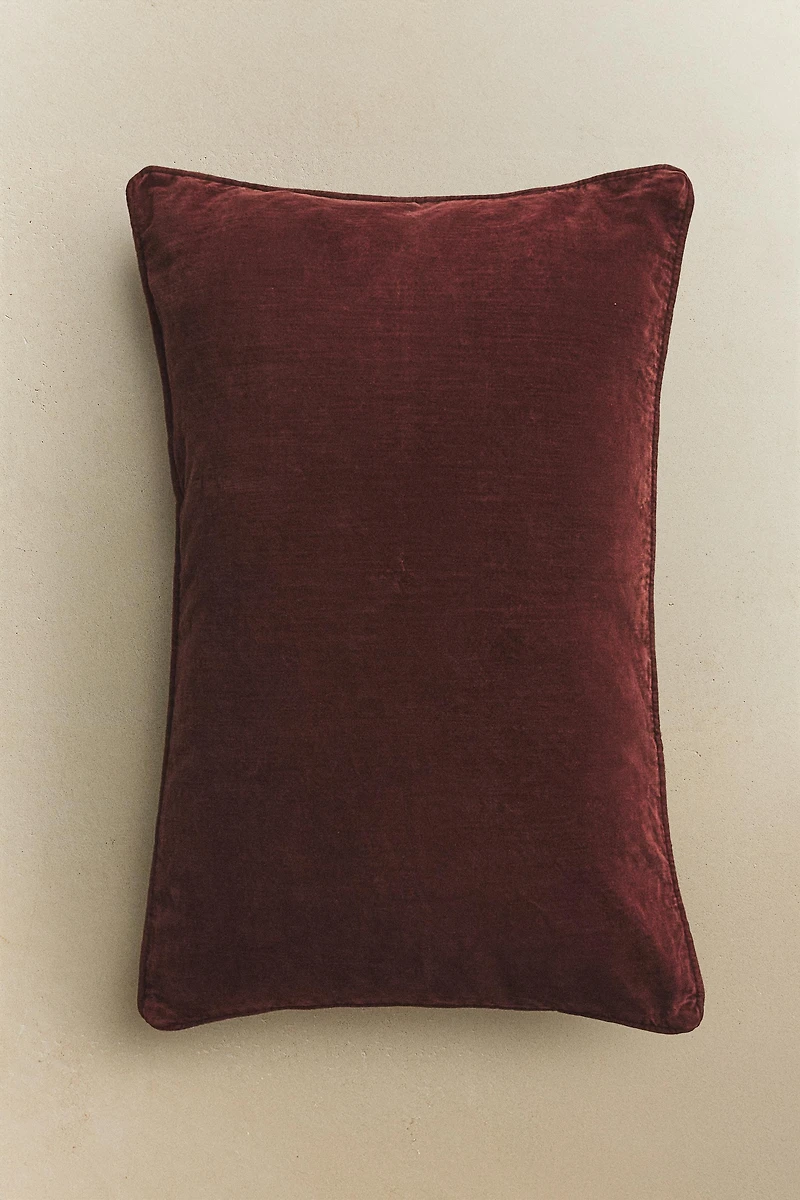 VELVET THROW PILLOW COVER
