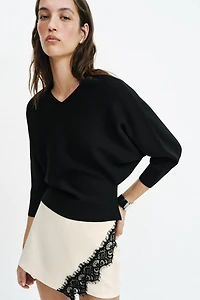 PUFF SLEEVE KNIT JUMPER
