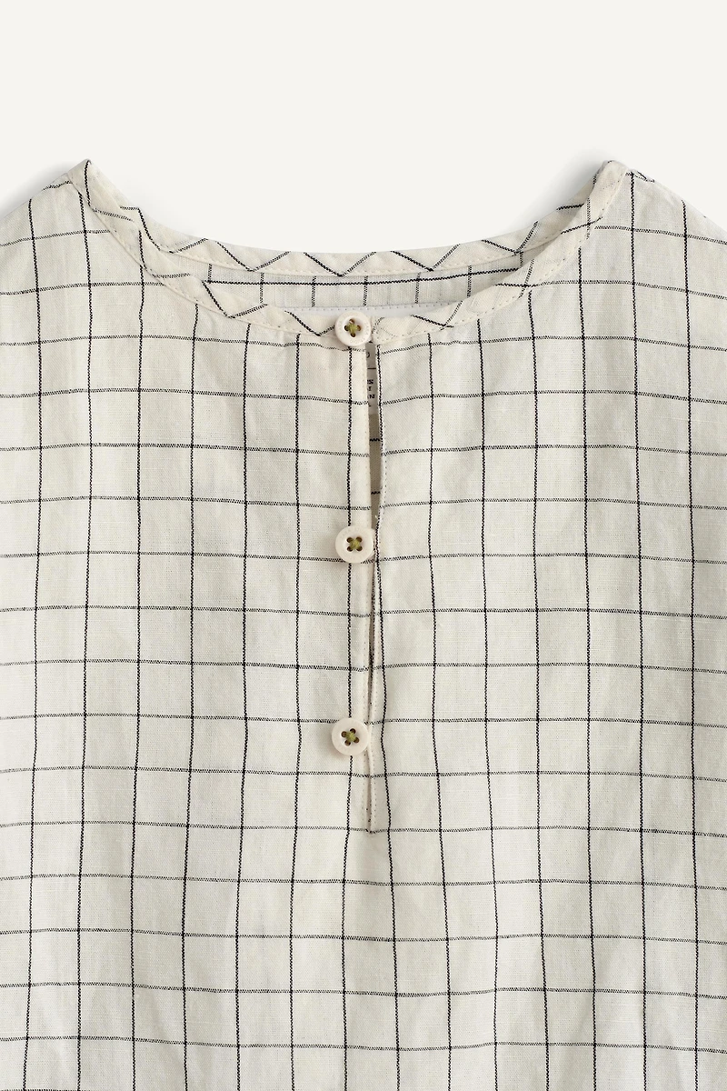 CHEMISE À CARREAUX BRODERIE CONTRASTE ÉDITION LIMITÉE