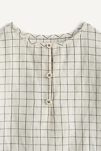 CHEMISE À CARREAUX BRODERIE CONTRASTE ÉDITION LIMITÉE