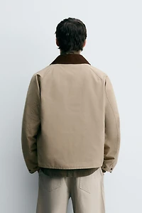 BLOUSON TECHNIQUE COL CONTRASTANT