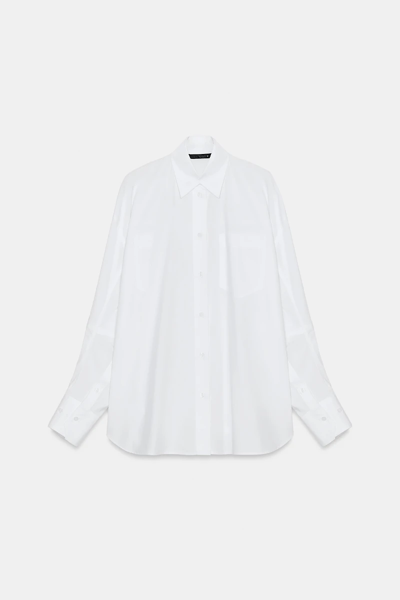 OVERSIZED POPLIN SHIRT