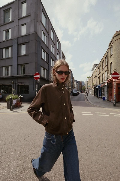 FAUX SUEDE JACKET