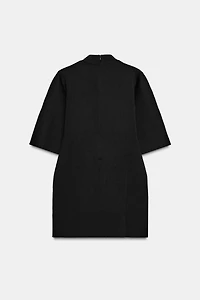 PLAIN KNIT MINI DRESS