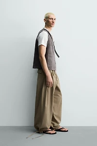 RELAXED FIT SUEDE VEST