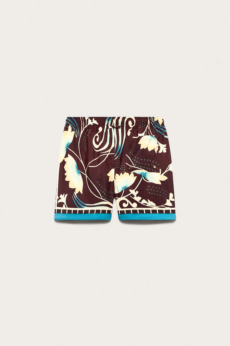LIMITED EDITION MIXED PRINT SWIM SHORTS