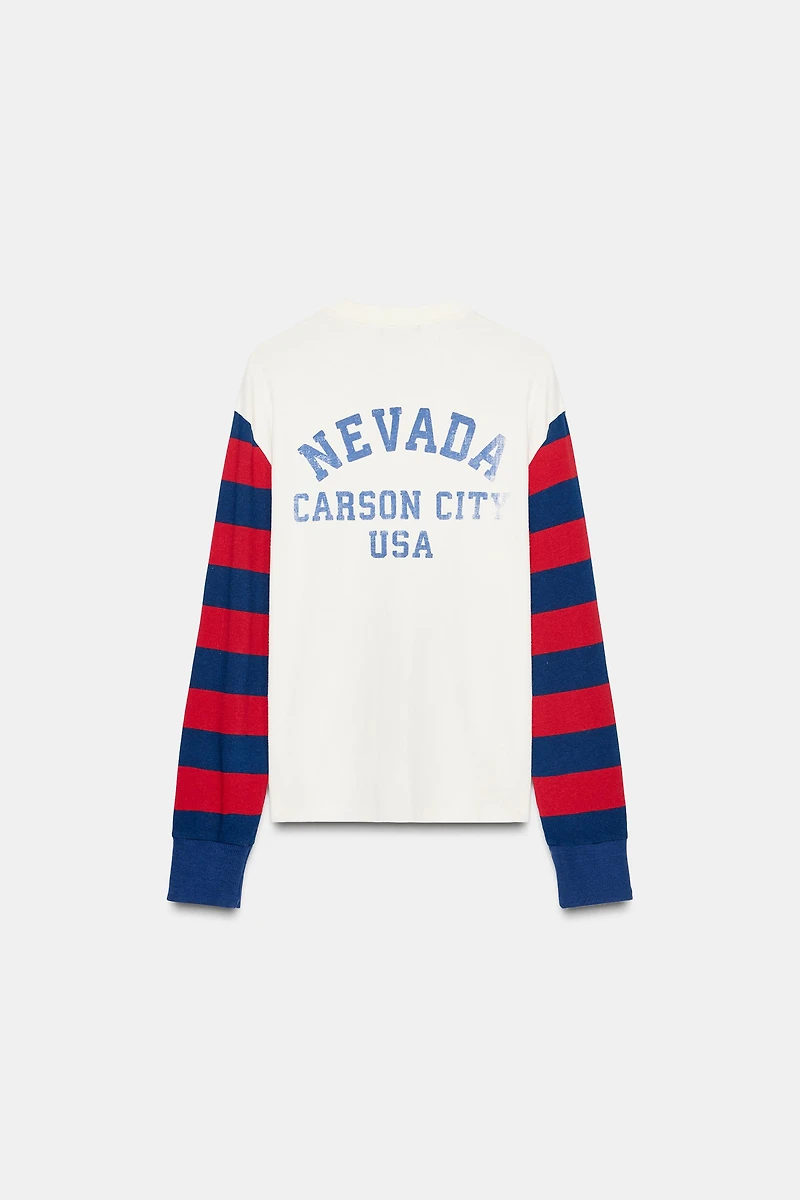VARSITY STRIPED T-SHIRT