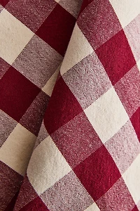 SET OF LARGE CHECK COTTON KITCHEN TOWELS (SET OF 2)
