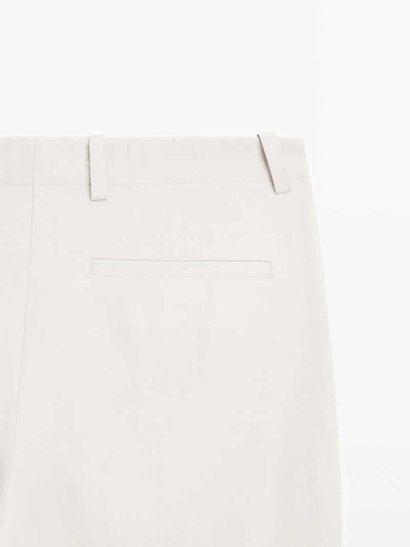 100% linen trousers
