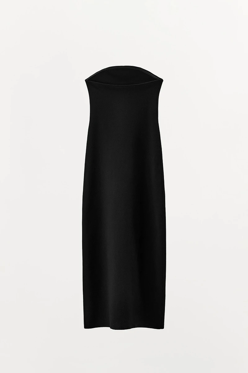 KNIT BANDEAU DRESS
