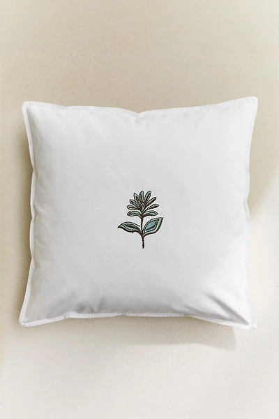 HOUSSE DE COUSSIN BRODERIE FLEUR