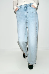 Z1975 LOOSE MID-RISE PAINT EFFECT JEANS