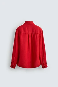 100% LINEN REGULAR FIT SHIRT