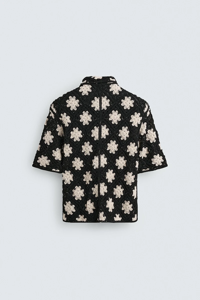 CROCHET TEXTURED SHIRT