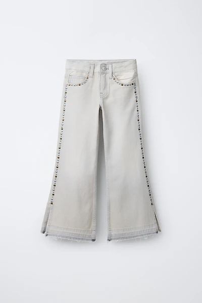 STUDDED BOOTCUT JEANS