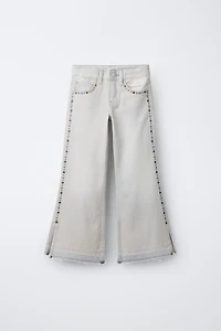 STUDDED BOOTCUT JEANS