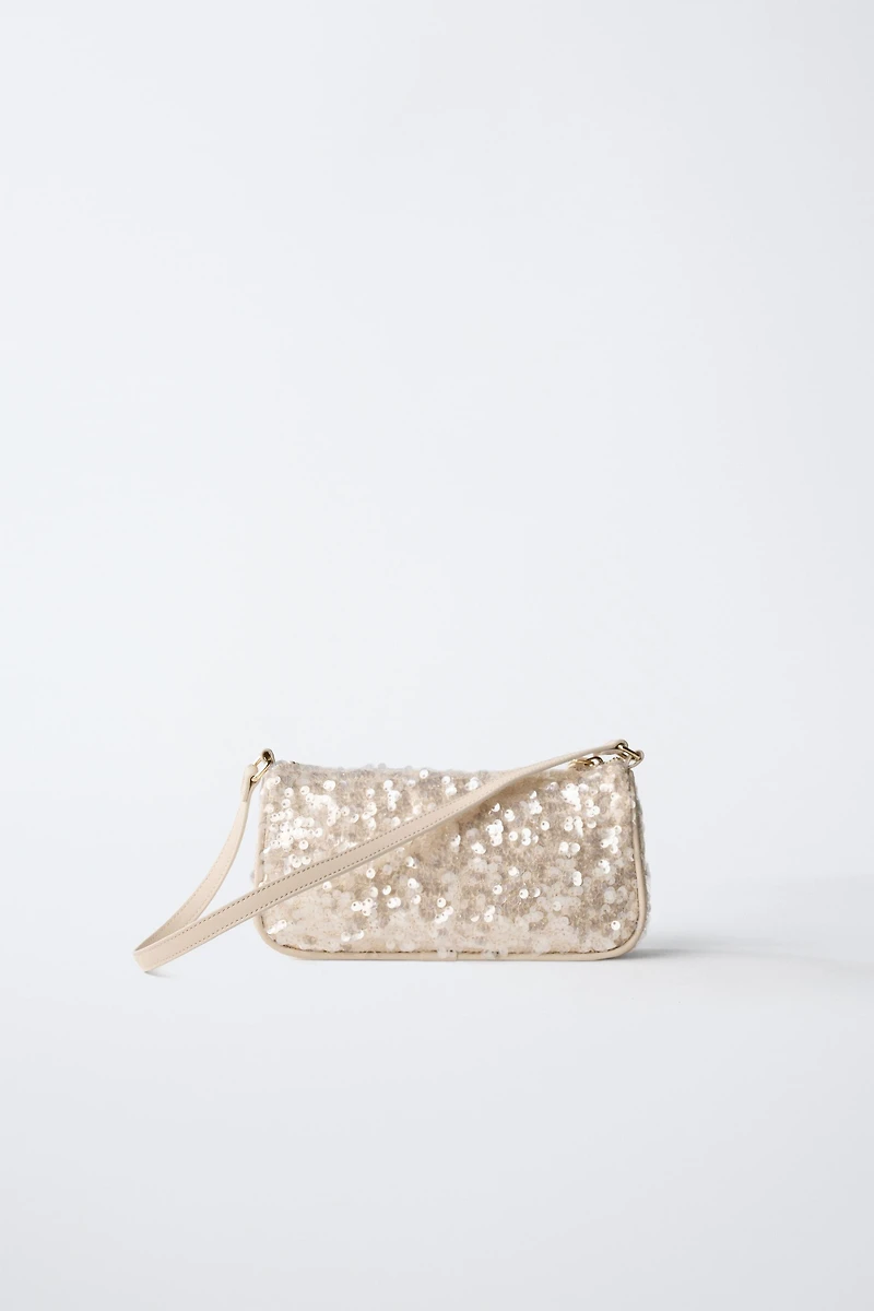 SEQUIN SHOULDER BAG