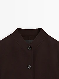 Short jacket with high neck
