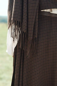 JUPE À BAS ASYMÉTRIQUE FRANGES ÉDITION LIMITÉE