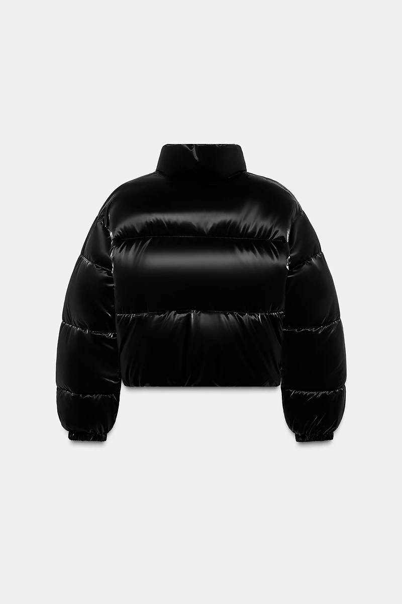 SHINY EFFECT WATER RESISTANT WINDPROOF ANORAK