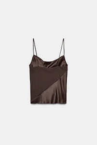 SATIN TRIM CAMISOLE TOP