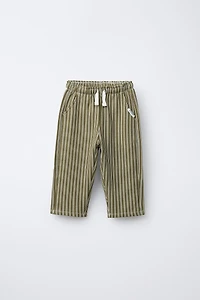 STRIPED PLUSH PANTS