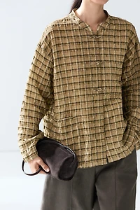 Flowing checkered shirt