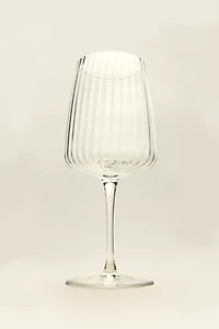 LARGE GLASS WITH LINES