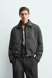 VESTE JACQUARD TEXTURÉE