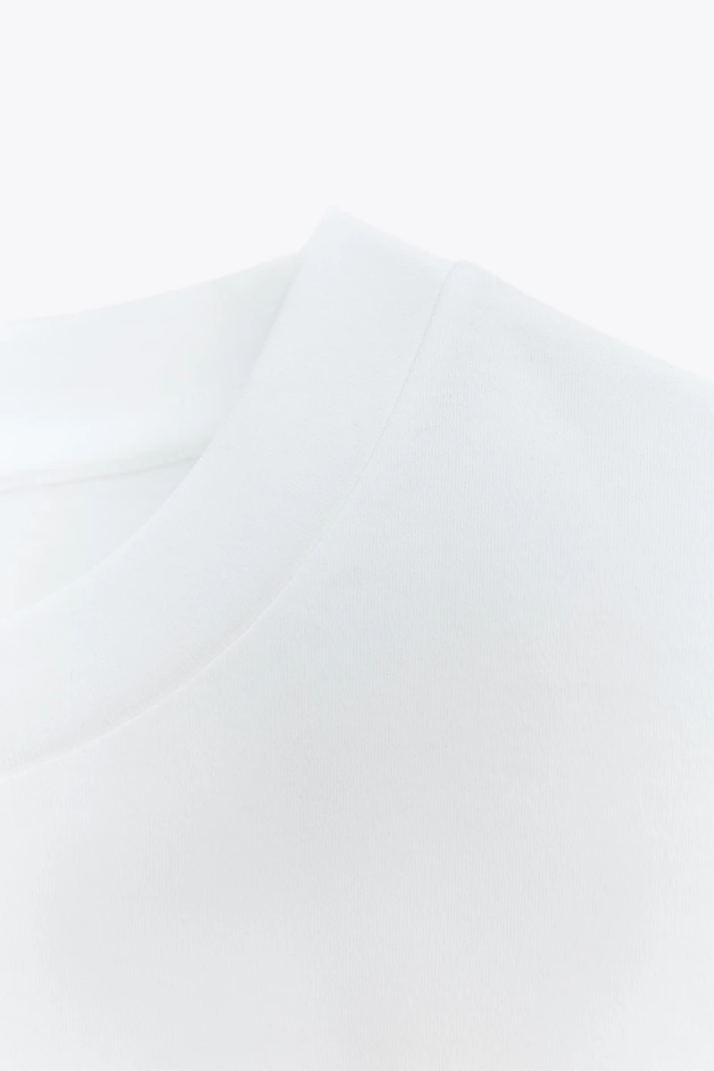 T-SHIRT EN COTON MERCERISÉ