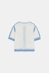 OPEN-KNIT POLO