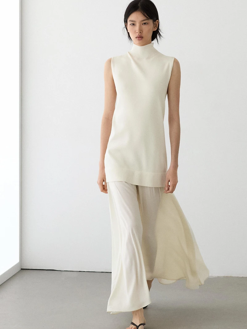 Matching knit midi dress