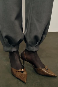 BUCKLED SLINGBACK SHOE