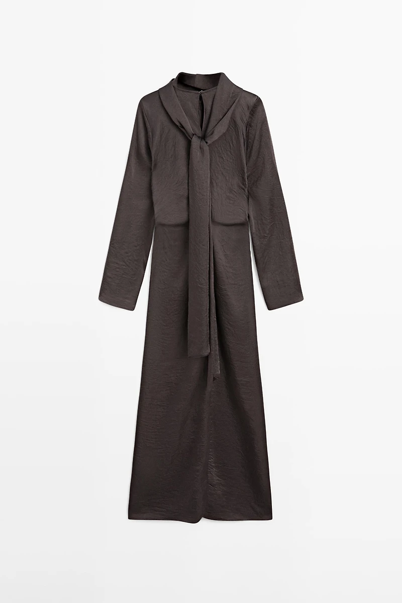 Long flowing dress with tie - STUDIO
