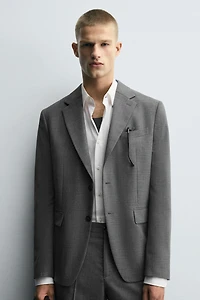 PLAID SUIT BLAZER