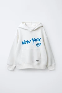 PRINTED HOODIE SWEATSHIRT