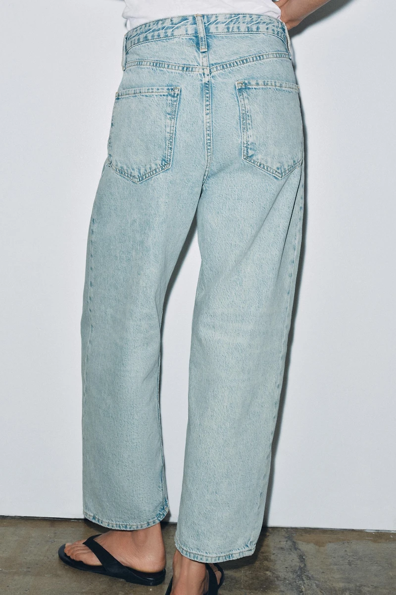 ZW COLLECTION ANKLE RELAXED MID-RISE JEANS