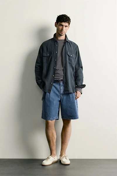 100% LINEN RELAXED FIT SHIRT