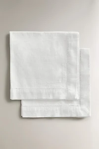 LOT SERVIETTES DE TABLE COTON JOUR ÉCHELLE (LOT 2)
