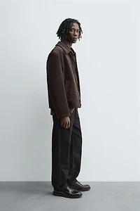 BLOUSON REGULAR FIT EN VELOURS